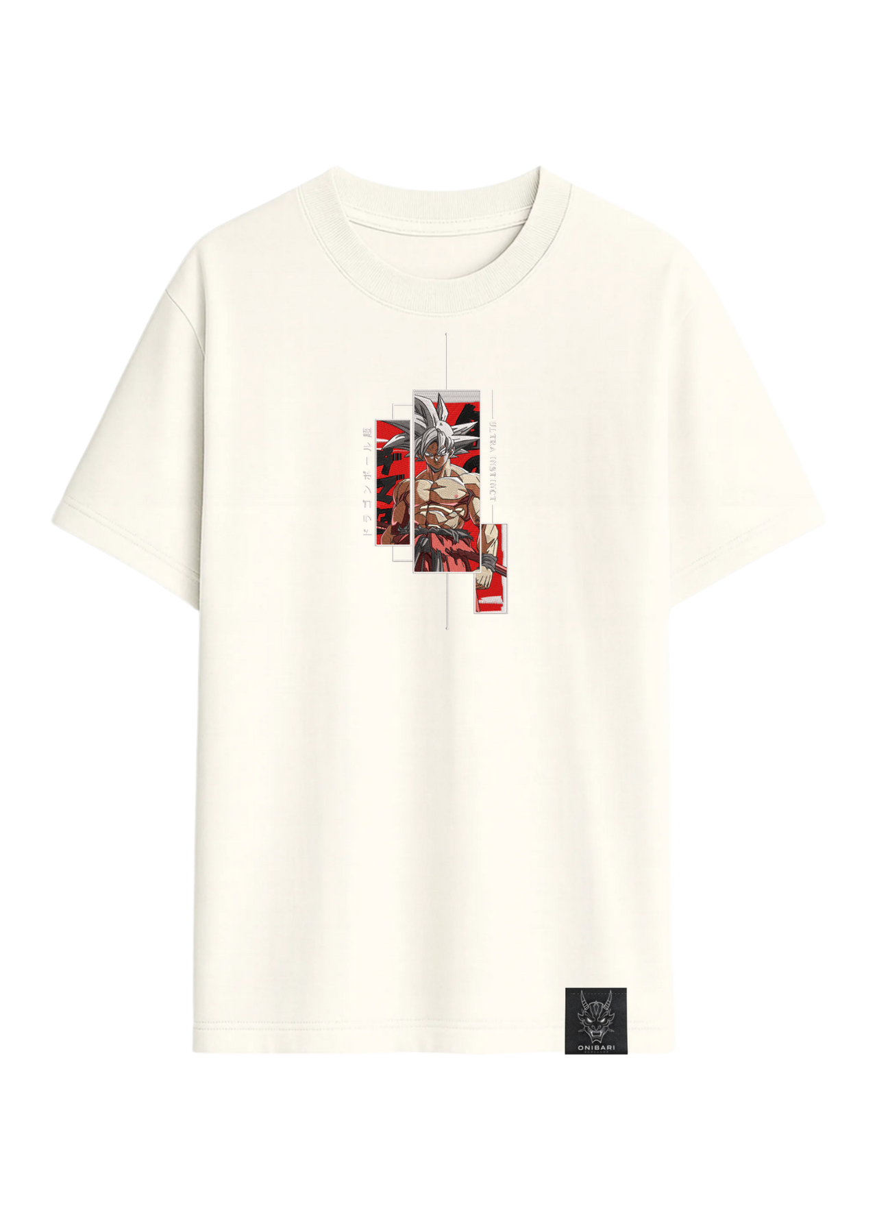 Camiseta Goku Ultra Instinto Recuadros