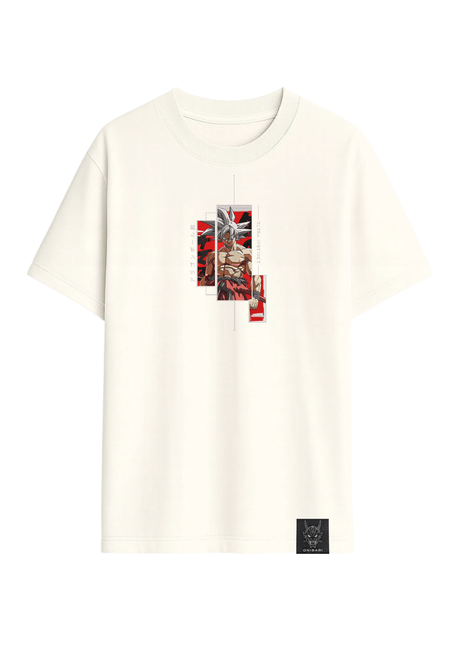 Camiseta Goku Ultra Instinto Recuadros