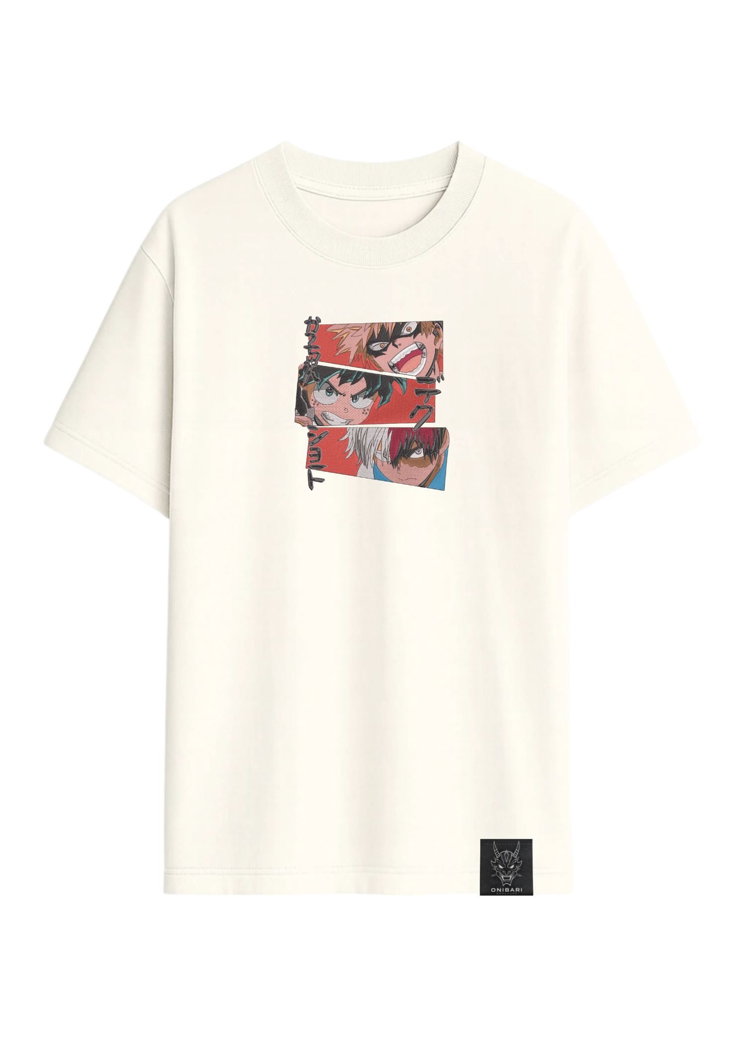 Camiseta Midoriya, Bakugo & Todoroki