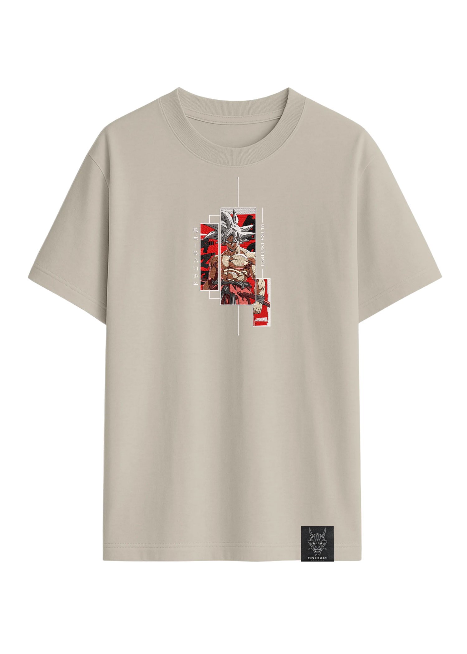 Camiseta Goku Ultra Instinto Recuadros