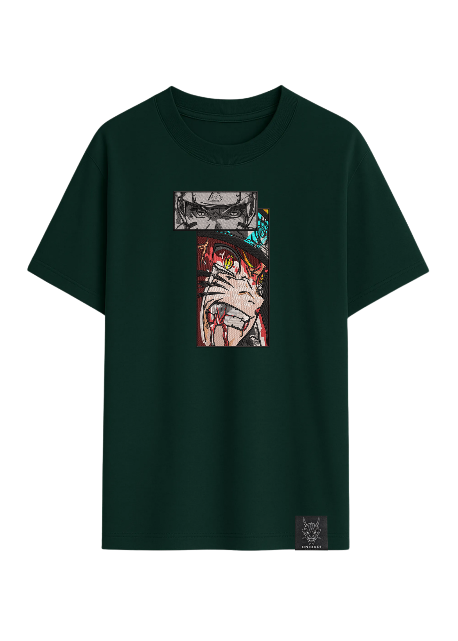 Camiseta Naruto Recuadros