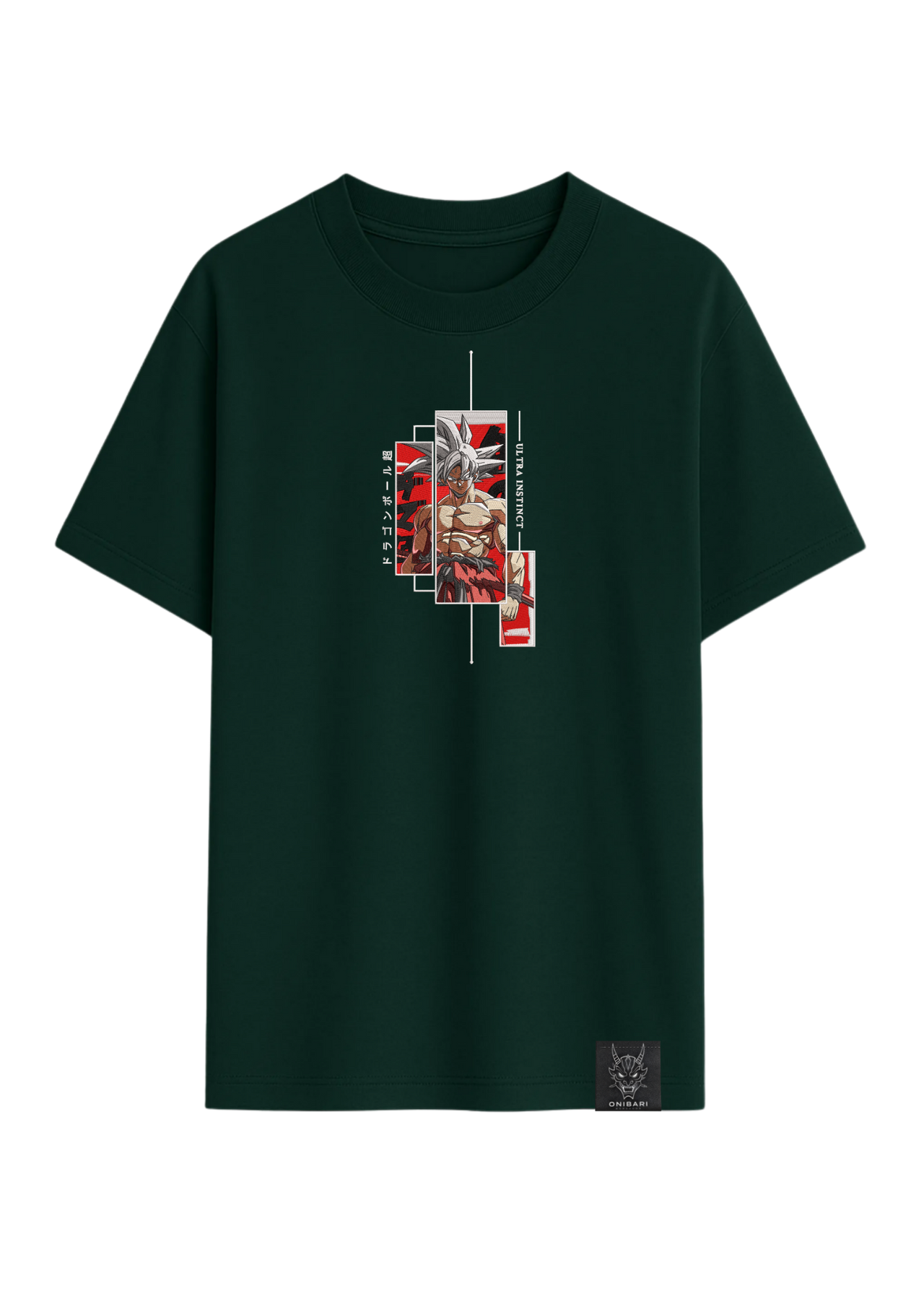 Camiseta Goku Ultra Instinto Recuadros