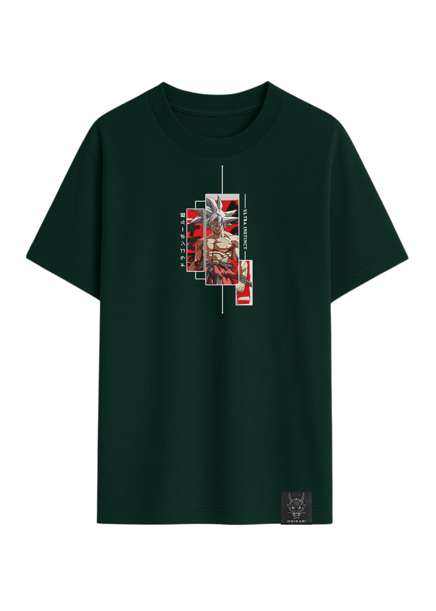 Camiseta Goku Ultra Instinto Recuadros