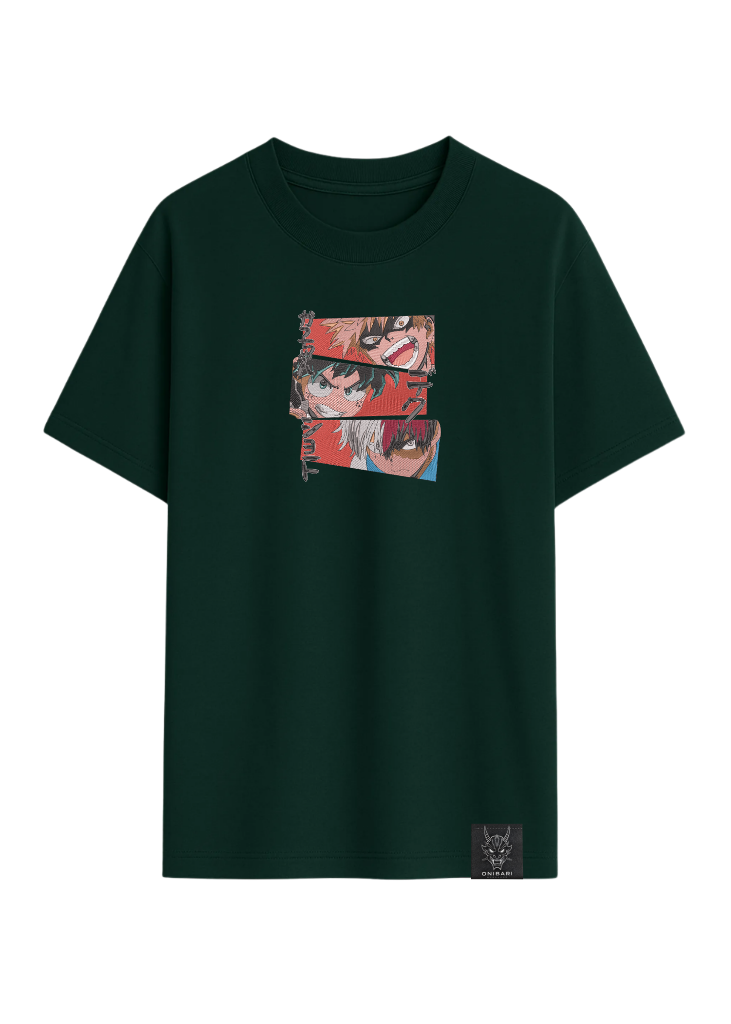 Camiseta Midoriya, Bakugo & Todoroki
