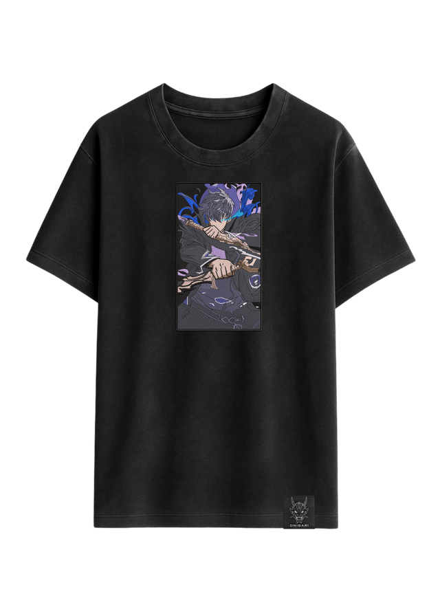 Camiseta Solo Leveling Sung Jin Woo Rectángulo