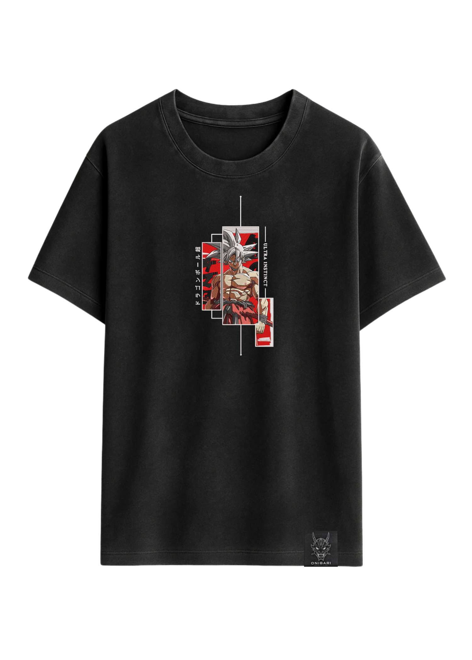 Camiseta Goku Ultra Instinto Recuadros