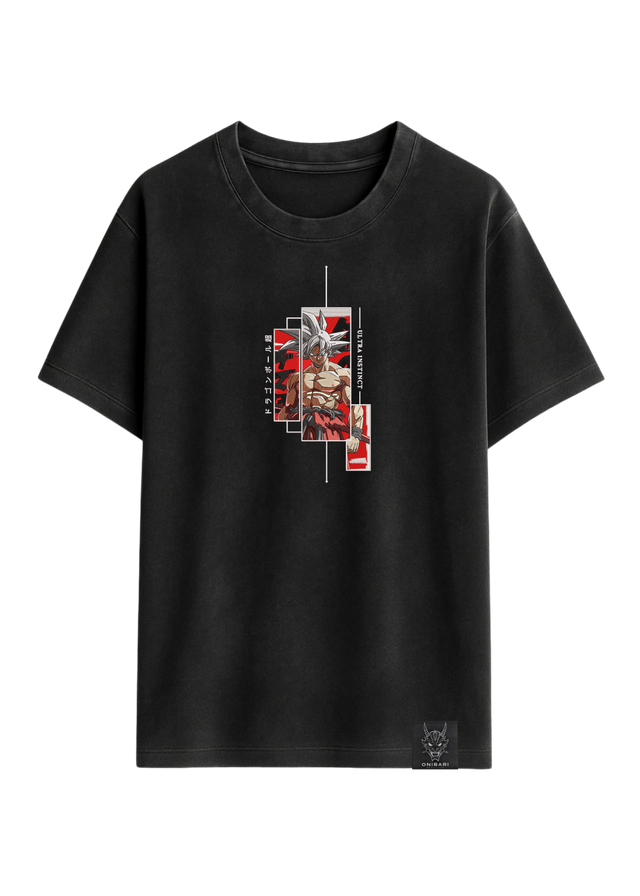 Camiseta Goku Ultra Instinto Recuadros