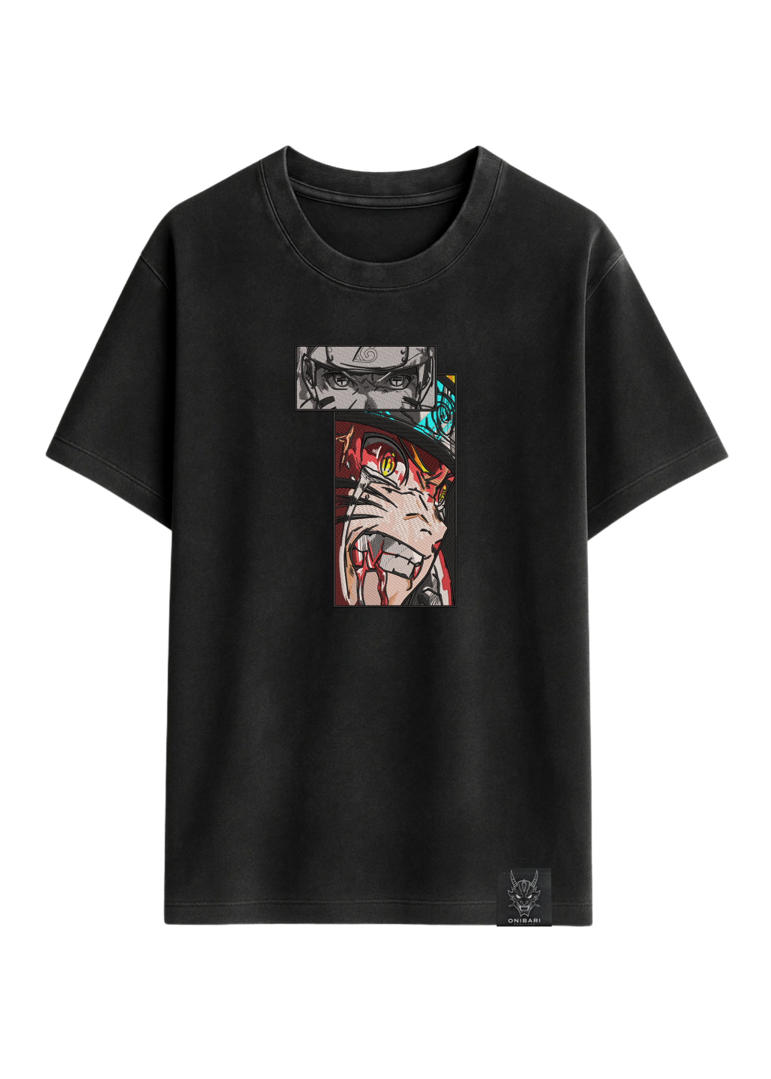 Camiseta Naruto Recuadros