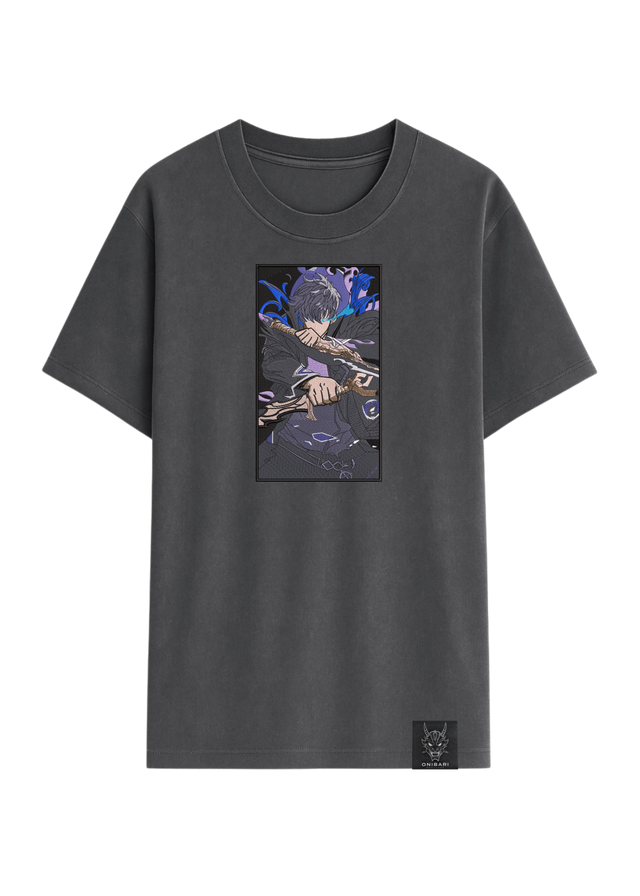 Camiseta Solo Leveling Sung Jin Woo Rectángulo