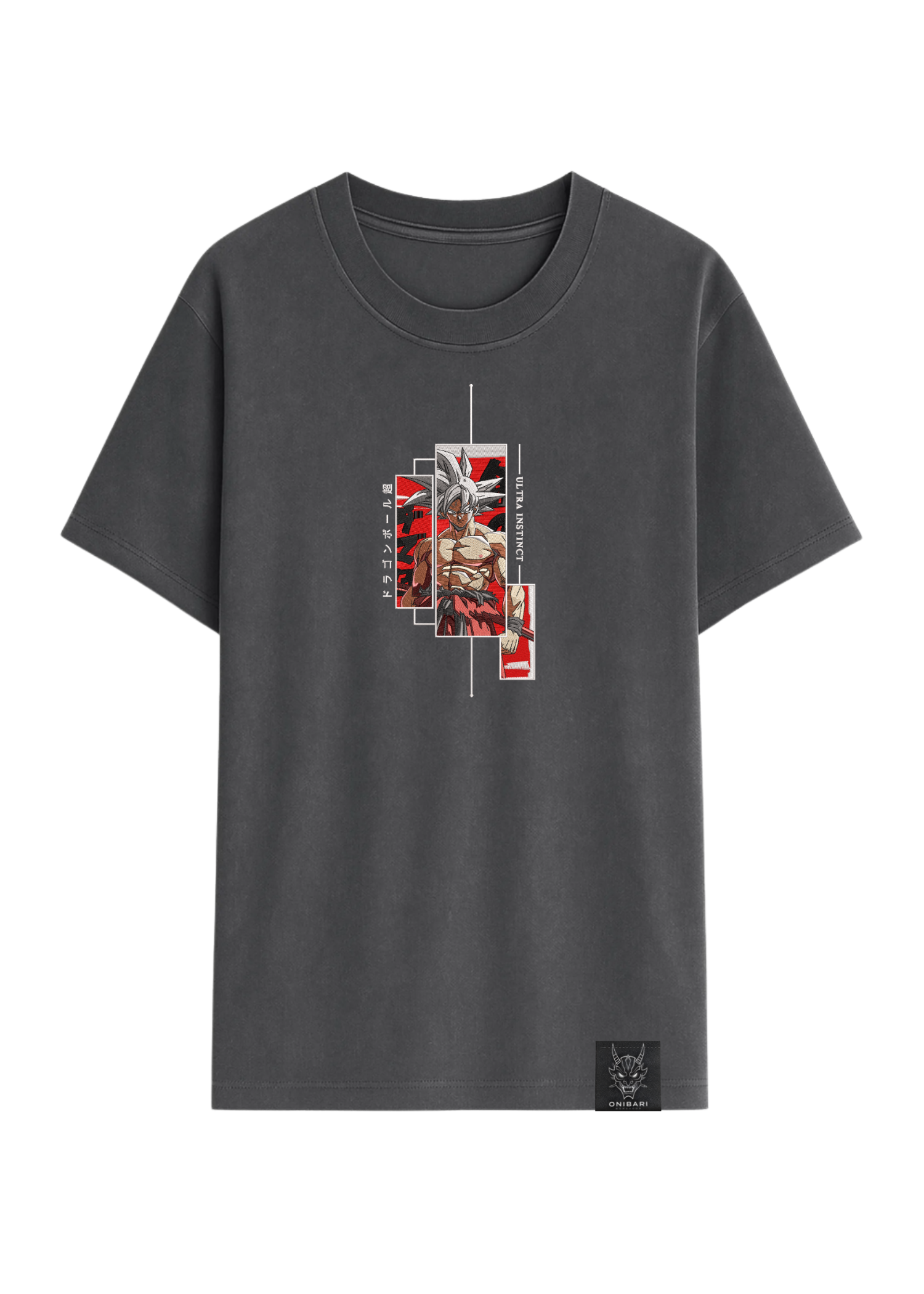 Camiseta Goku Ultra Instinto Recuadros