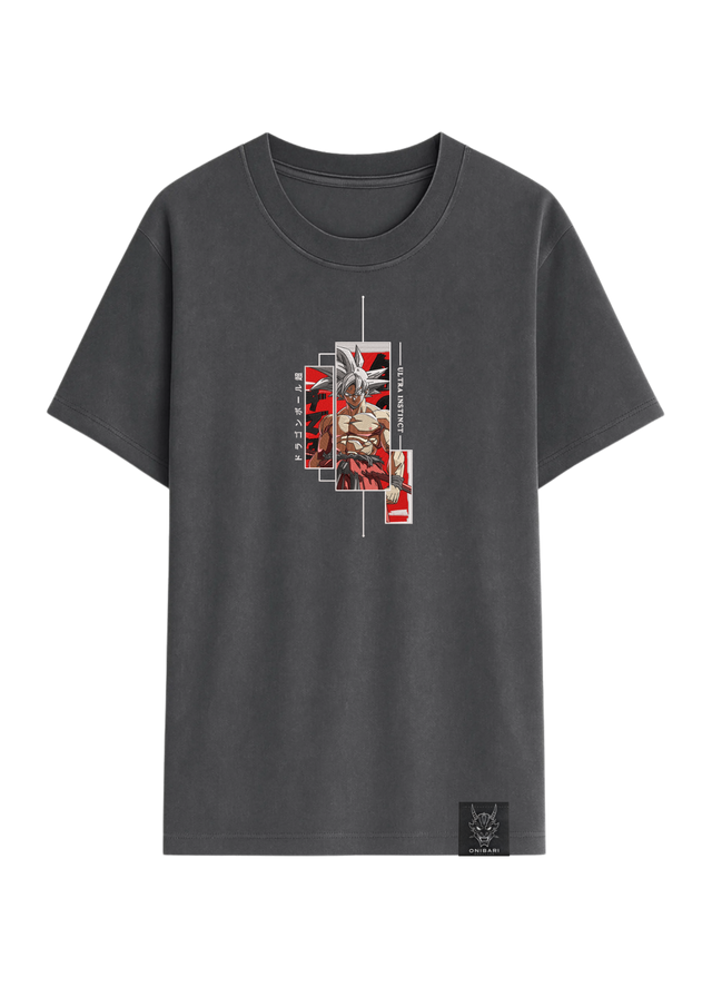 Camiseta Goku Ultra Instinto Recuadros