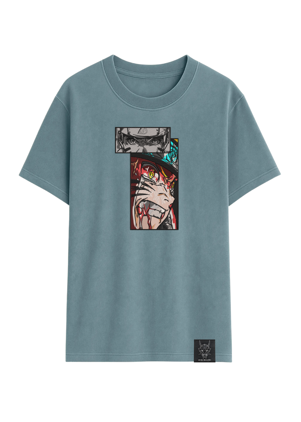 Camiseta Naruto Recuadros