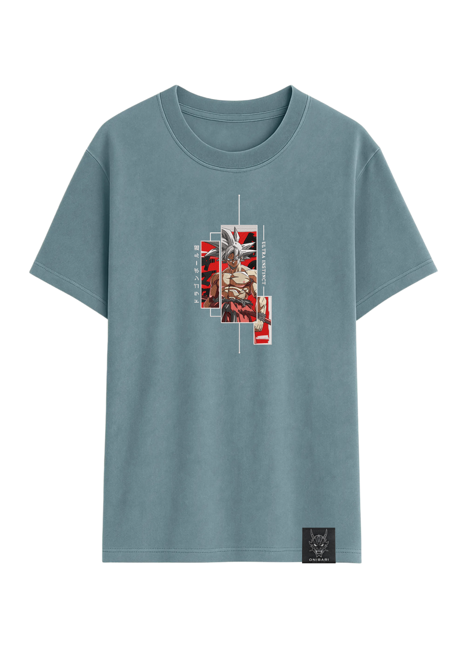 Camiseta Goku Ultra Instinto Recuadros
