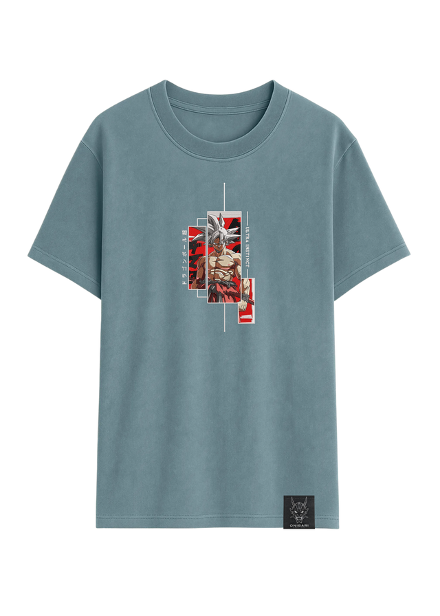 Camiseta Goku Ultra Instinto Recuadros