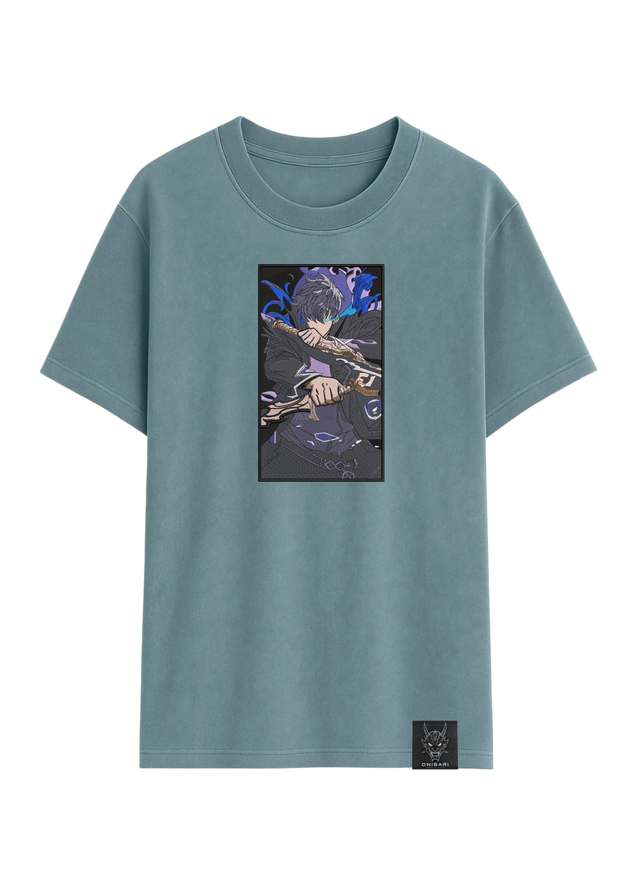 Camiseta Solo Leveling Sung Jin Woo Rectángulo