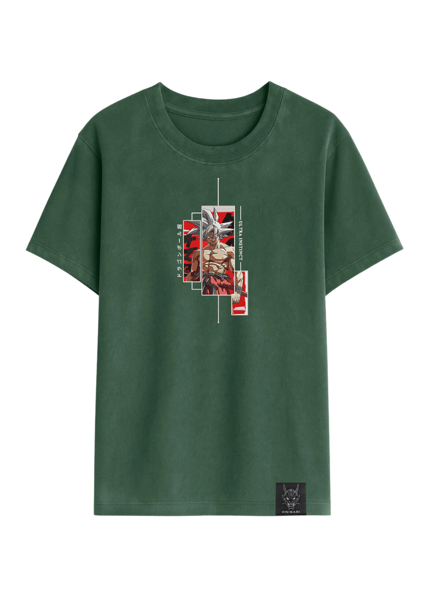Camiseta Goku Ultra Instinto Recuadros