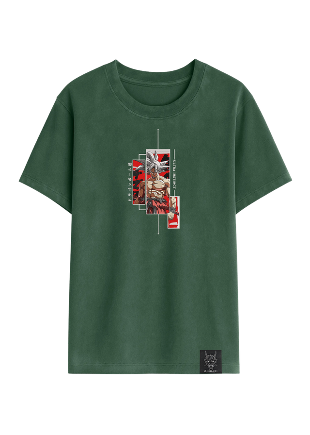Camiseta Goku Ultra Instinto Recuadros