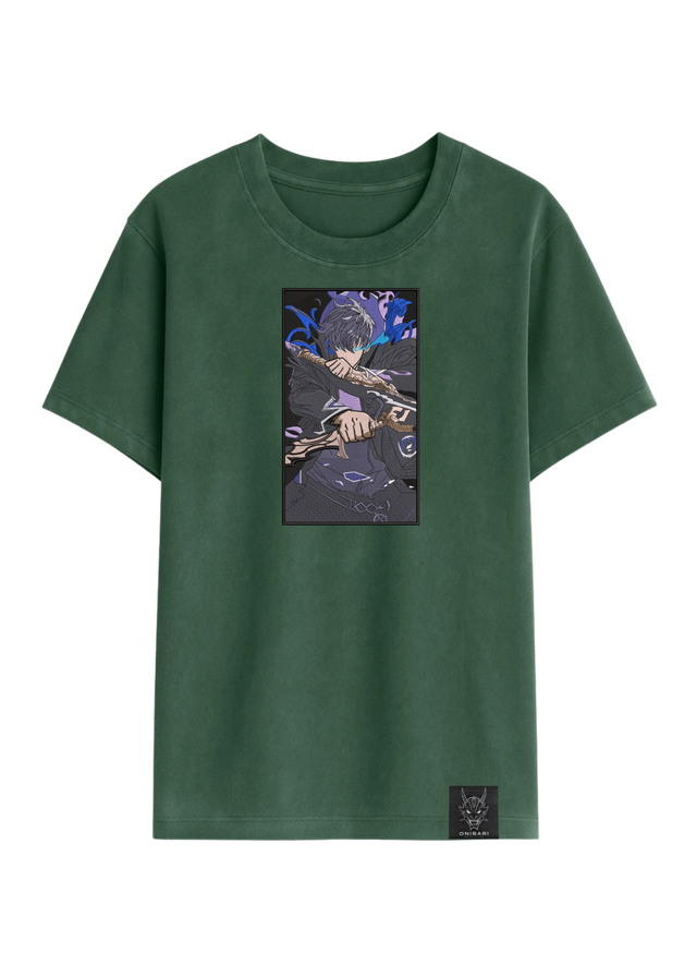 Camiseta Solo Leveling Sung Jin Woo Rectángulo