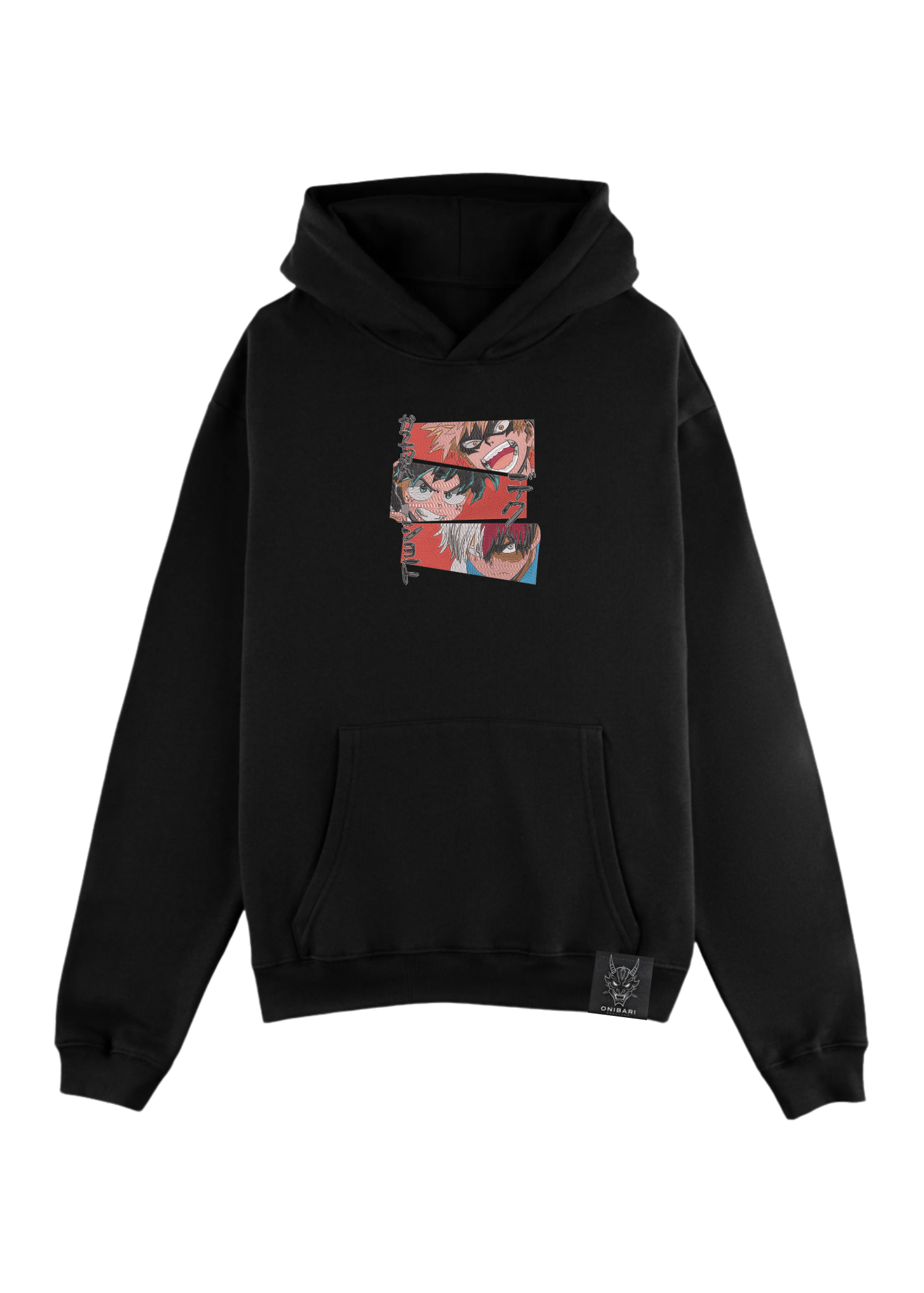 Hoodie Midoriya, Bakugo & Todoroki