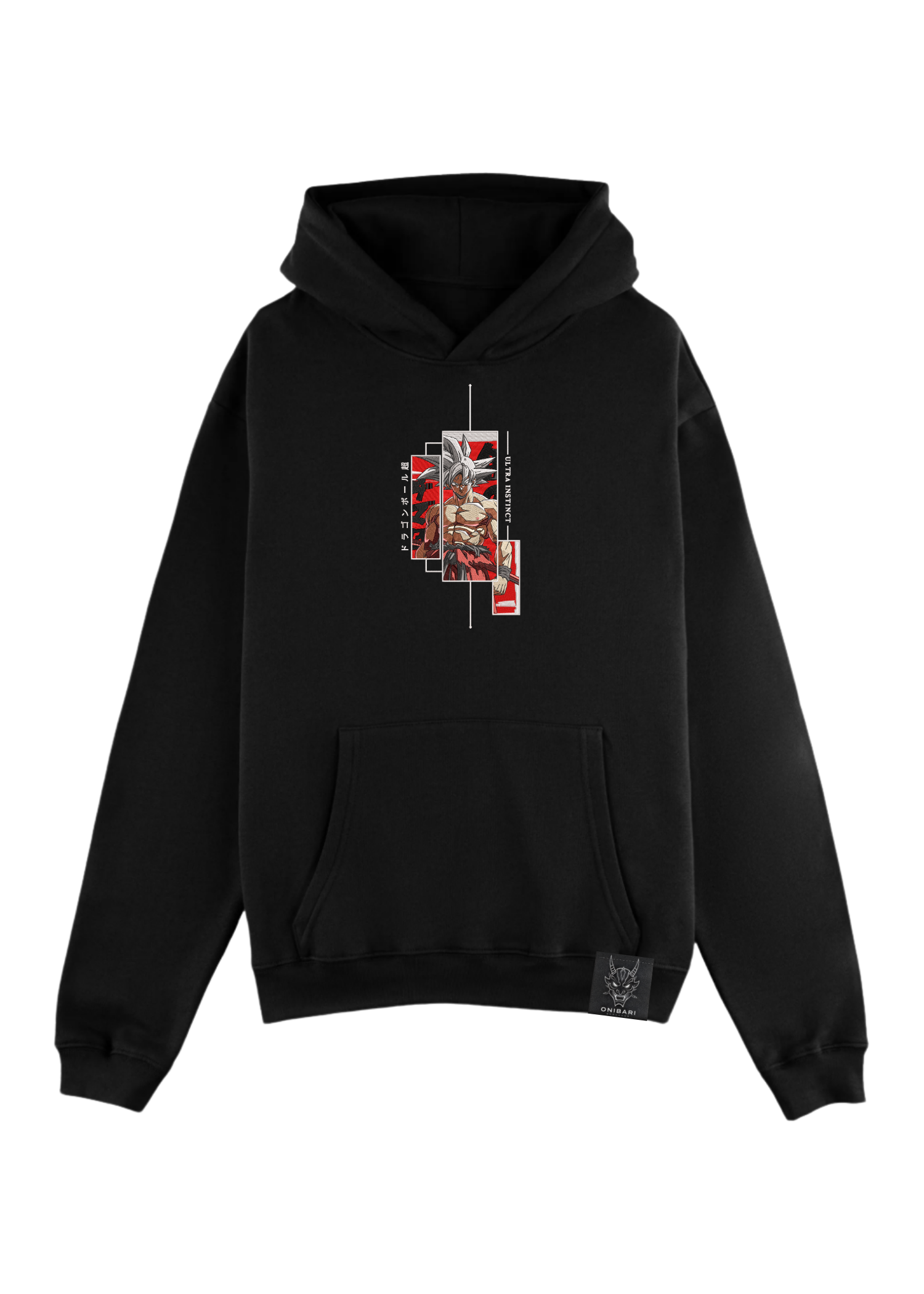 Hoodie Goku Ultra Instinto Recuadros