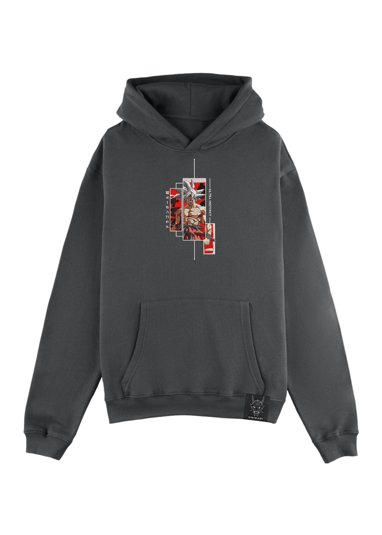 Hoodie Goku Ultra Instinto Recuadros