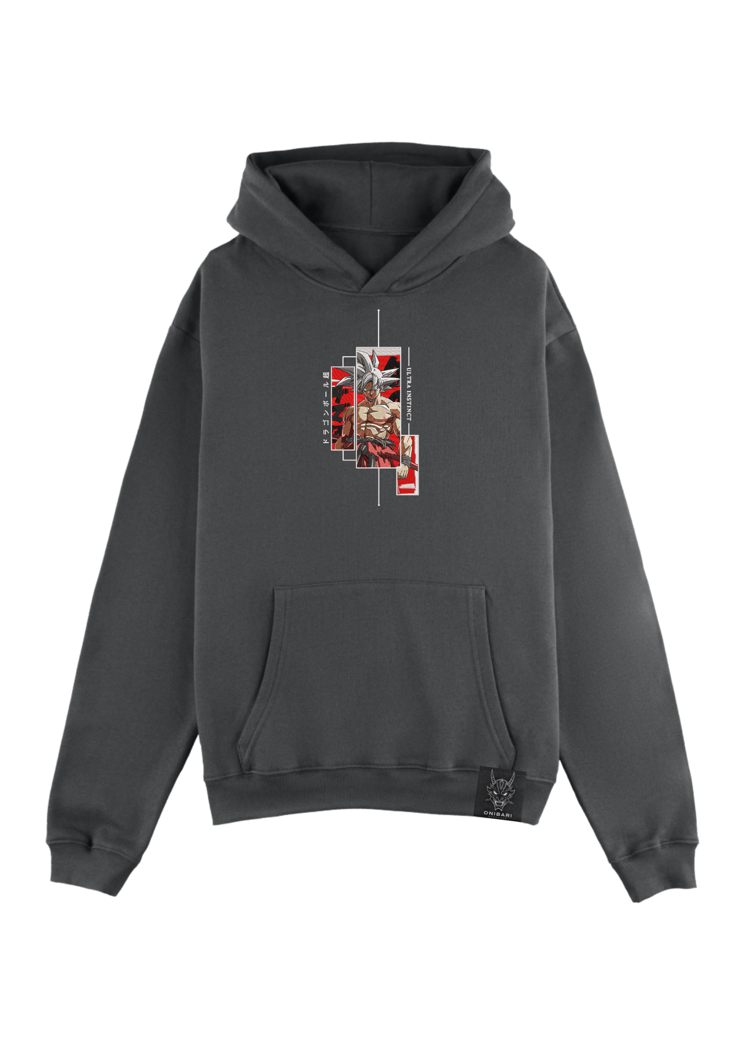 Hoodie Goku Ultra Instinto Recuadros
