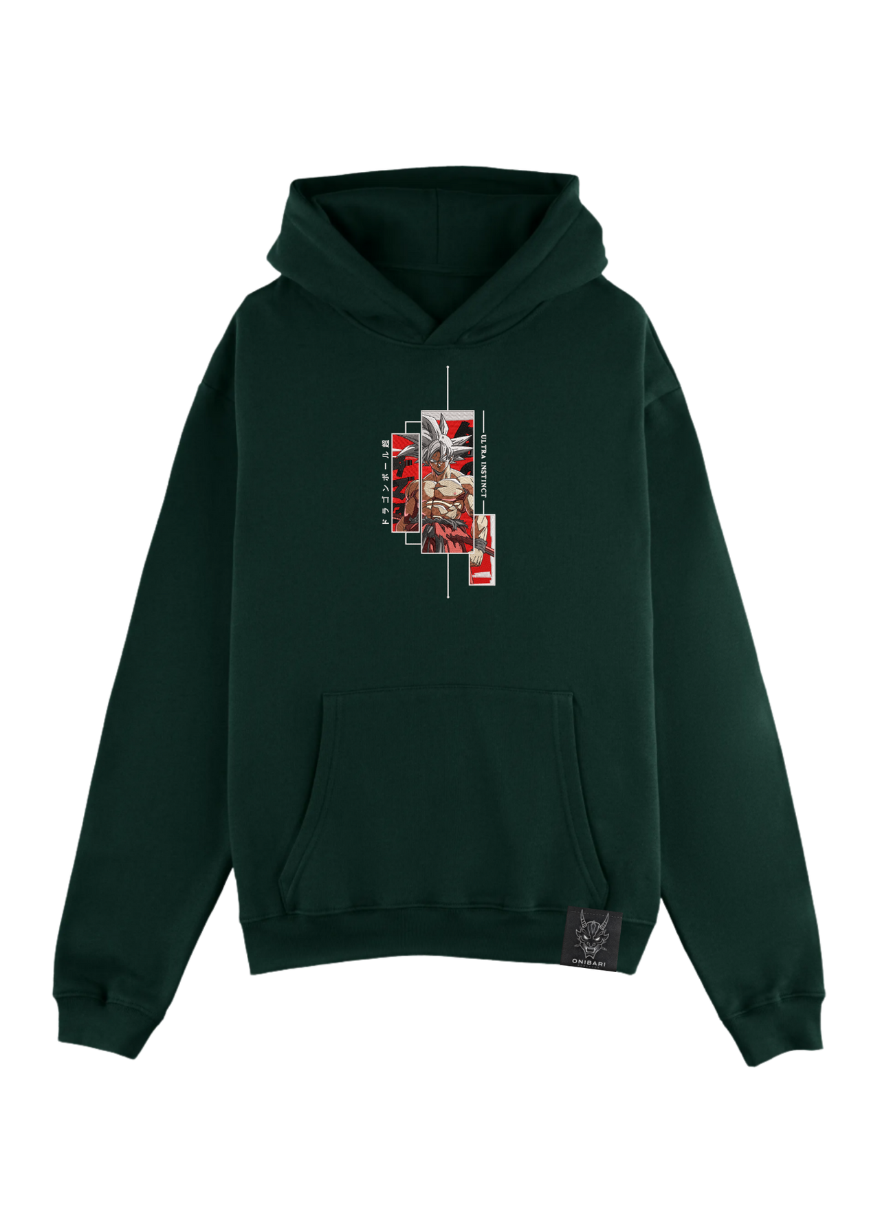 Hoodie Goku Ultra Instinto Recuadros