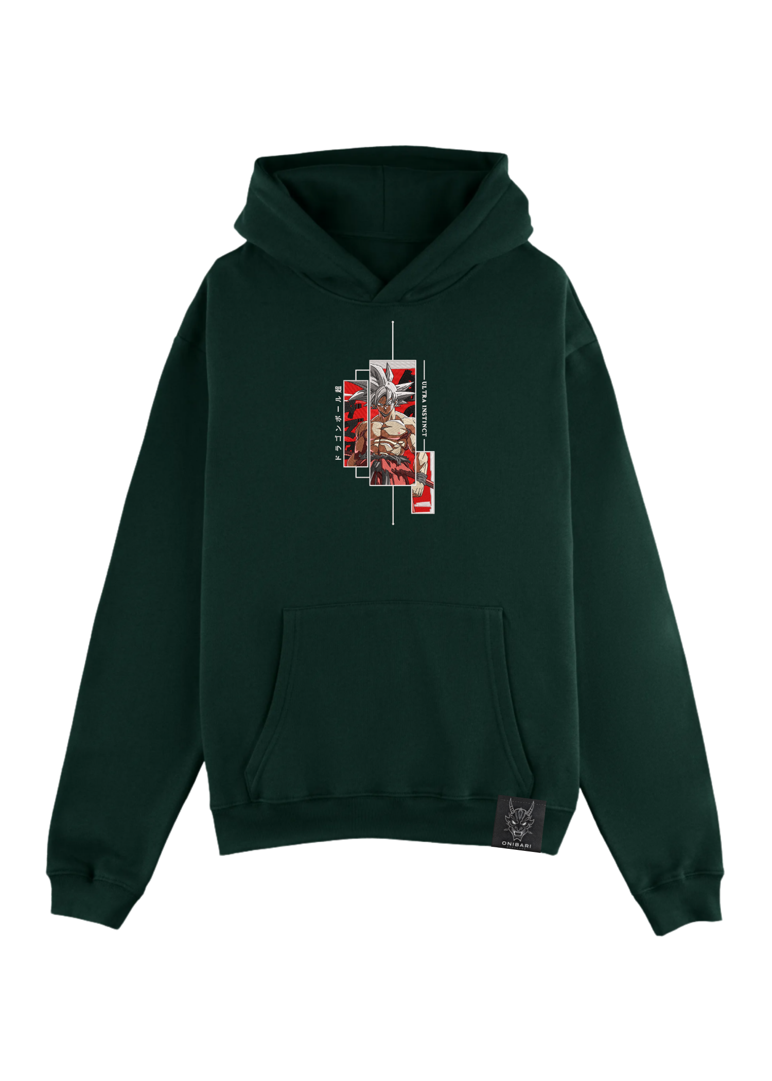 Hoodie Goku Ultra Instinto Recuadros
