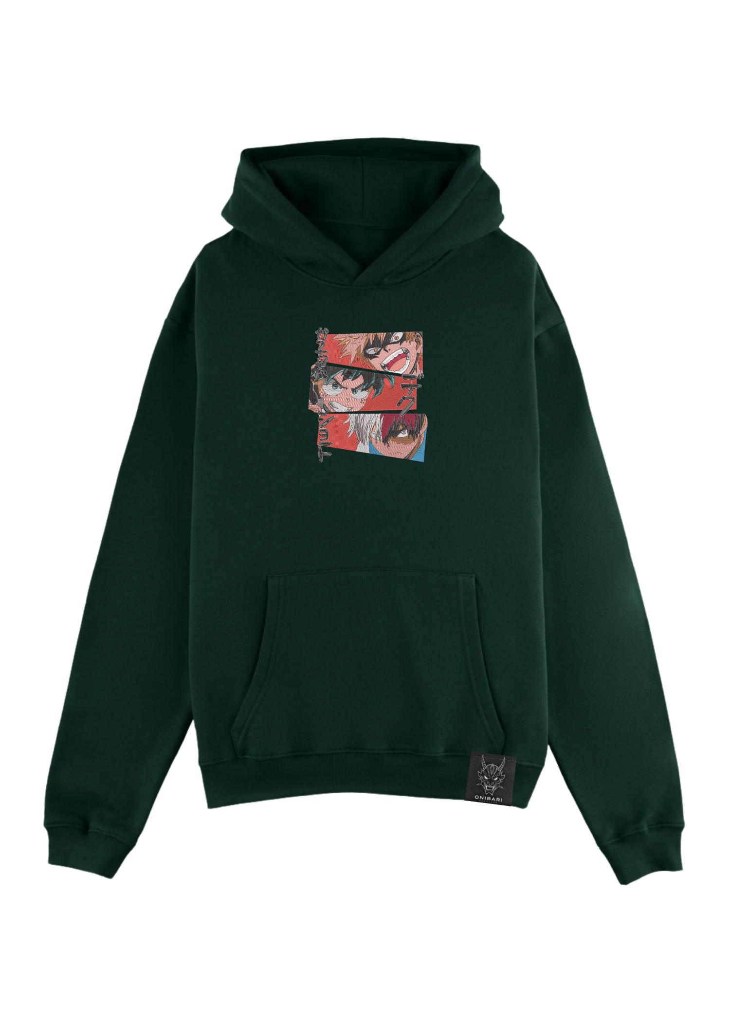Hoodie Midoriya, Bakugo & Todoroki