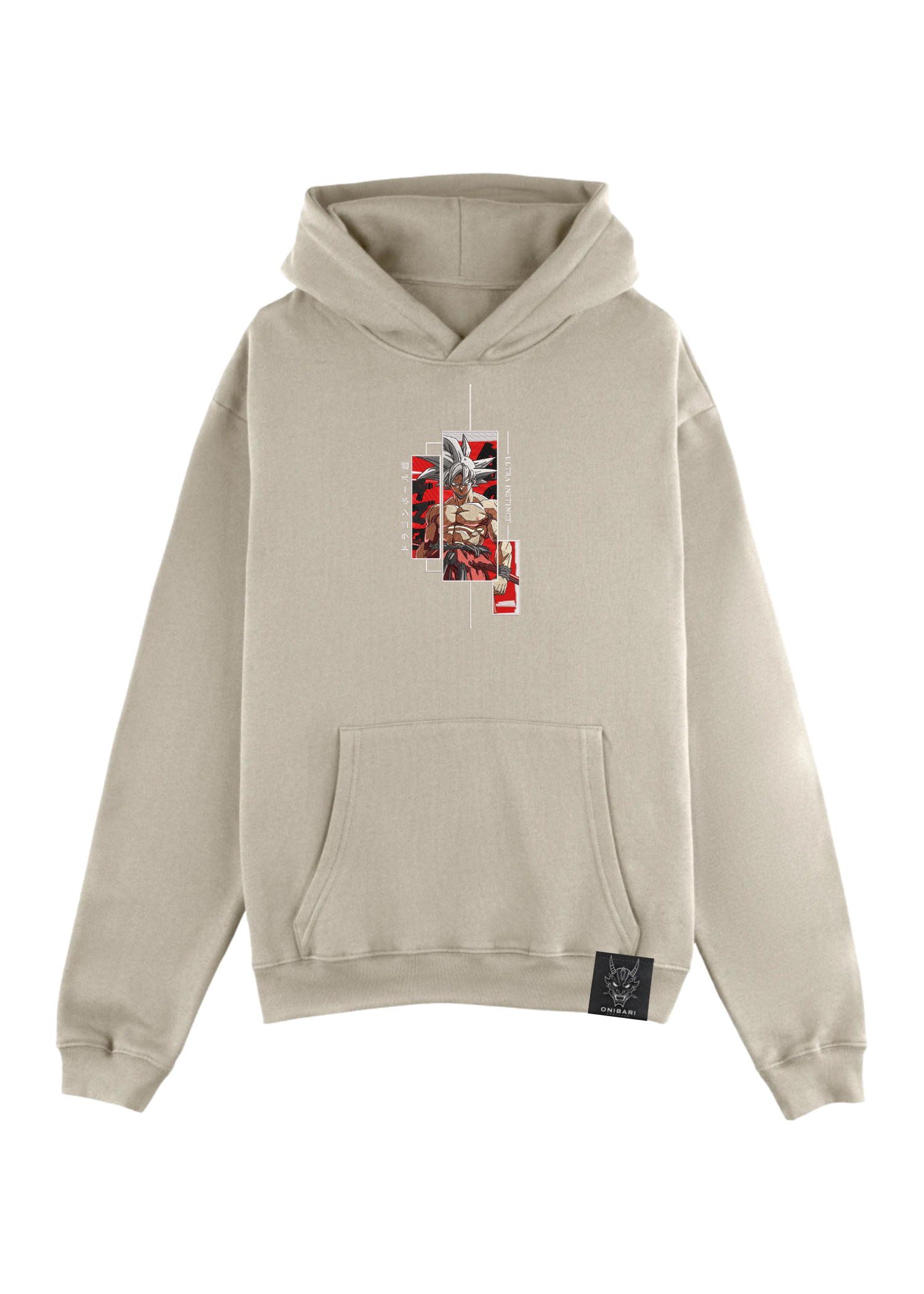 Hoodie Goku Ultra Instinto Recuadros