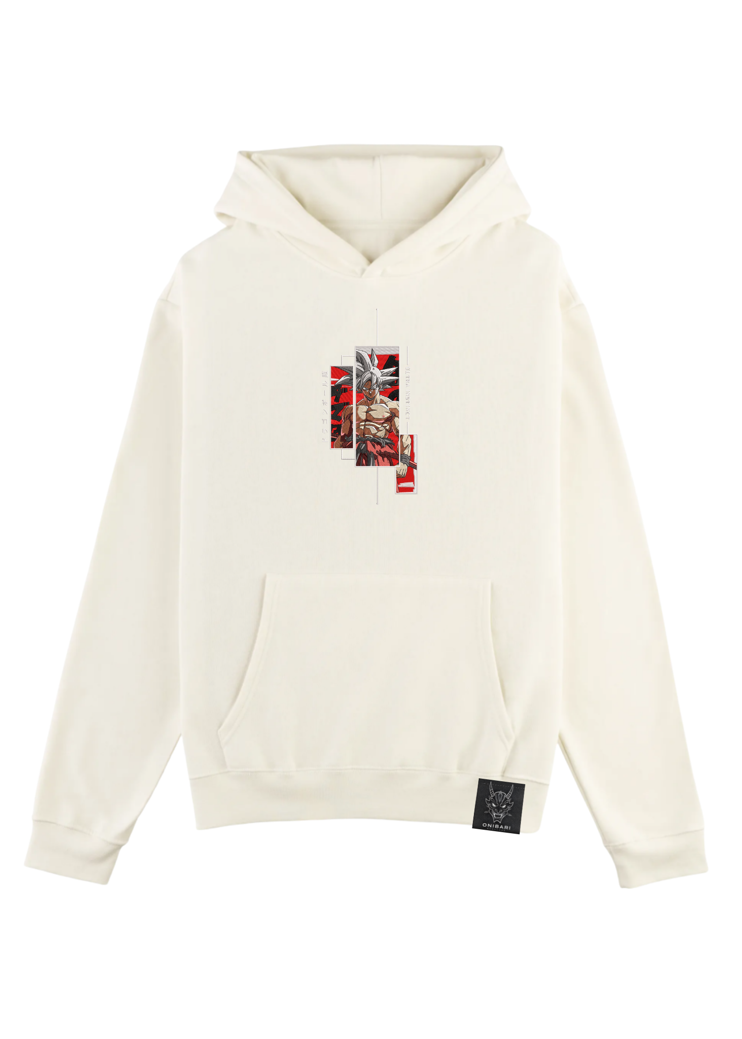 Hoodie Goku Ultra Instinto Recuadros