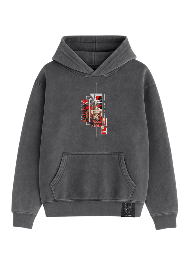 Hoodie Goku Ultra Instinto Recuadros