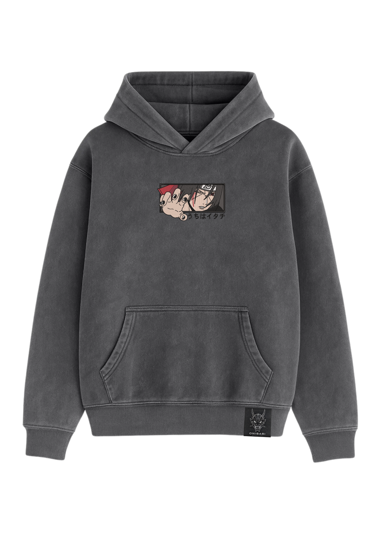 Hoodie Itachi Uchiha Amaterasu Recuadro