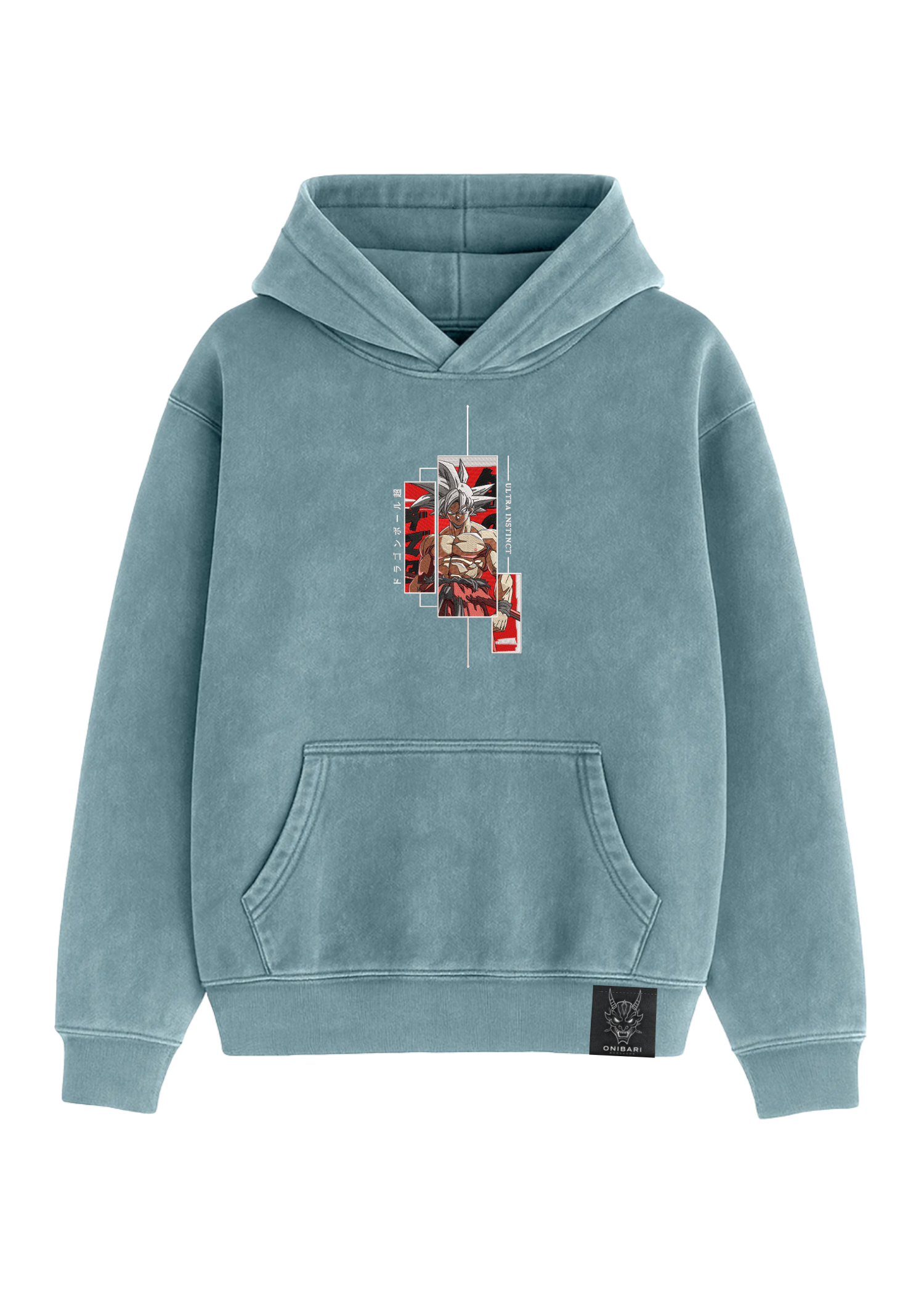 Hoodie Goku Ultra Instinto Recuadros