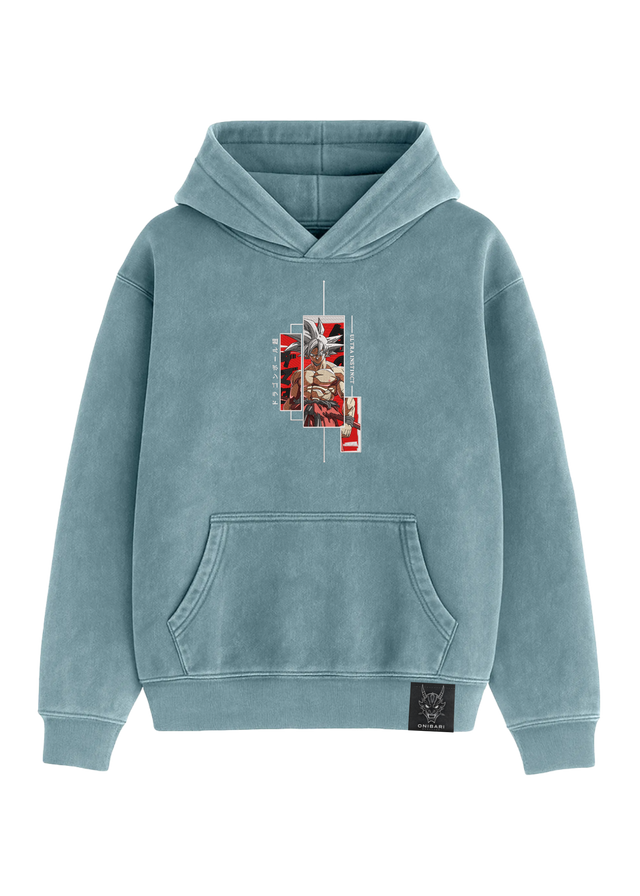 Hoodie Goku Ultra Instinto Recuadros