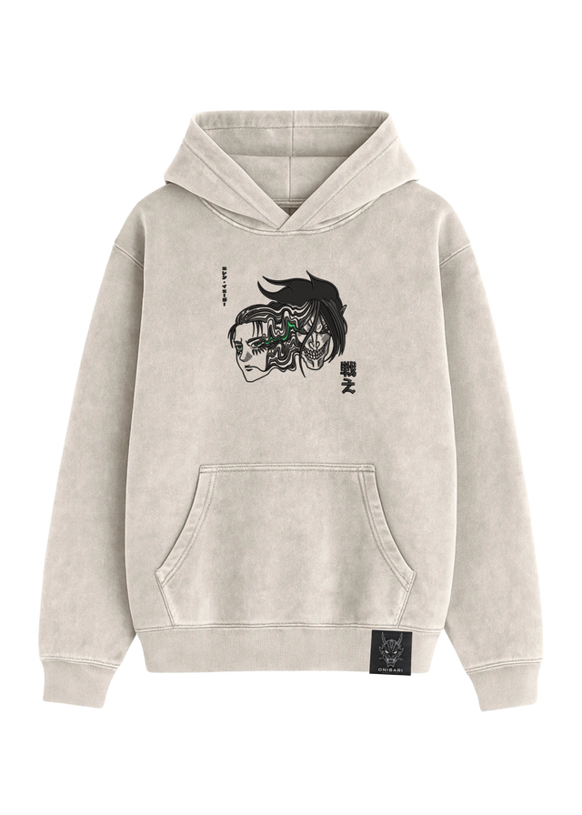 Hoodie Eren Yeager & Titán De Ataque