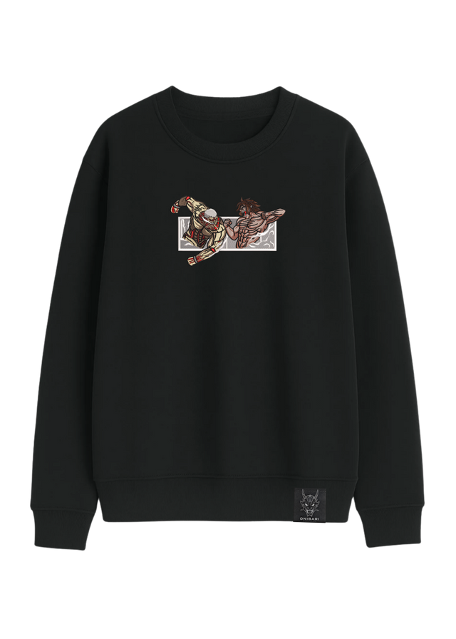 Crewneck Titán De Ataque VS Titán Acorazado