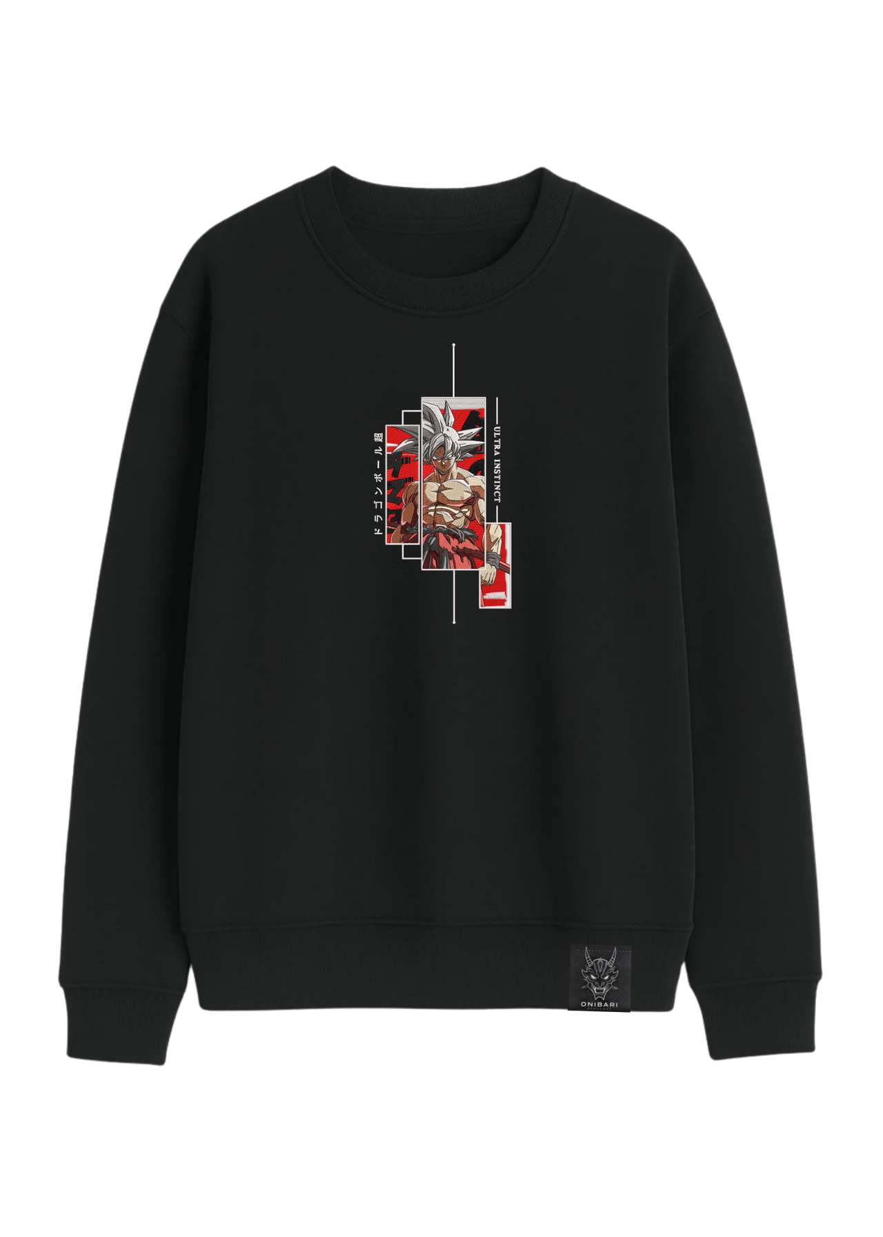 Crewneck Goku Ultra Instinto Recuadros