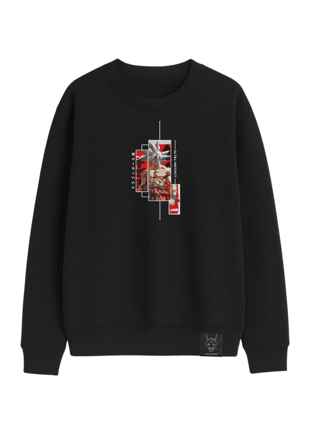 Crewneck Goku Ultra Instinto Recuadros