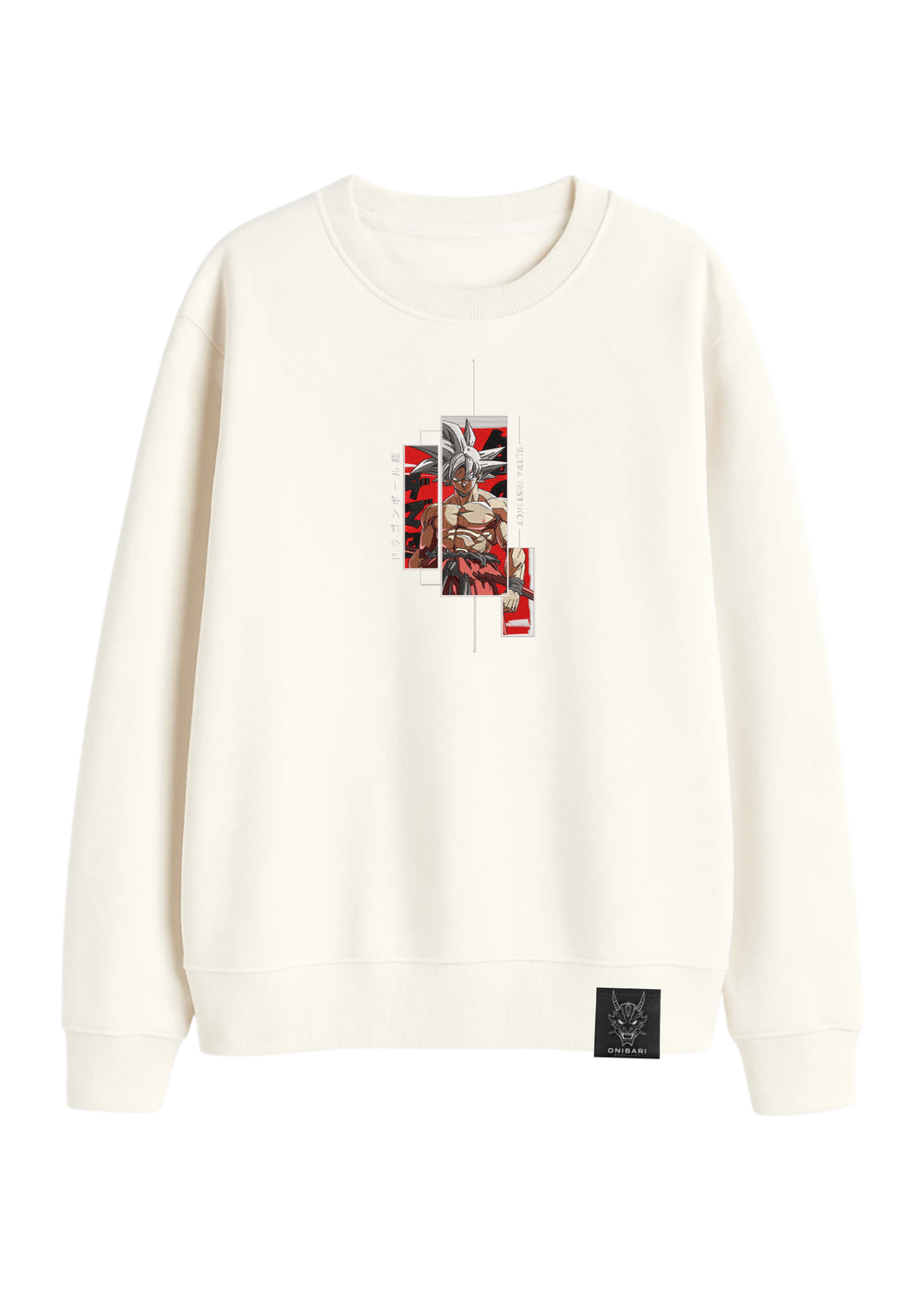 Crewneck Goku Ultra Instinto Recuadros