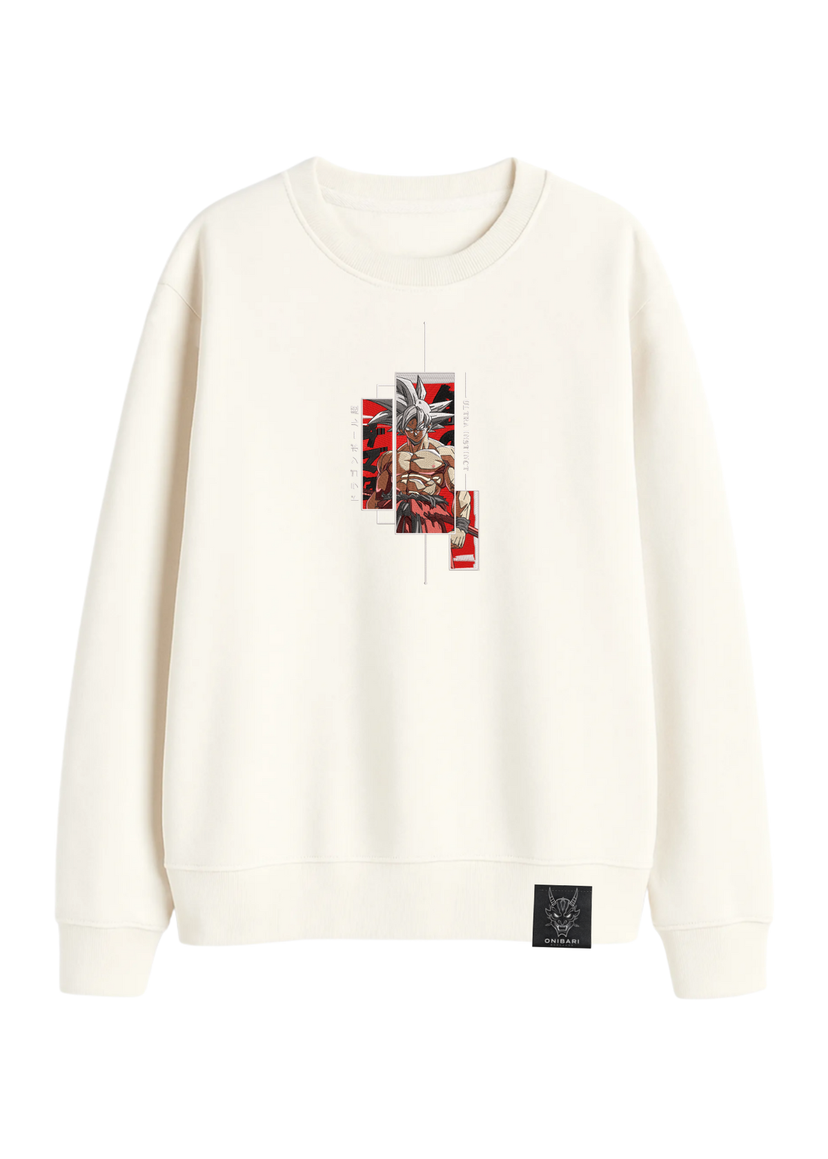 Crewneck Goku Ultra Instinto Recuadros