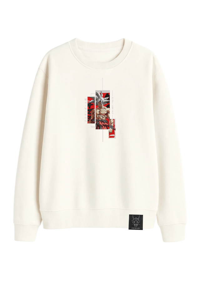 Crewneck Goku Ultra Instinto Recuadros