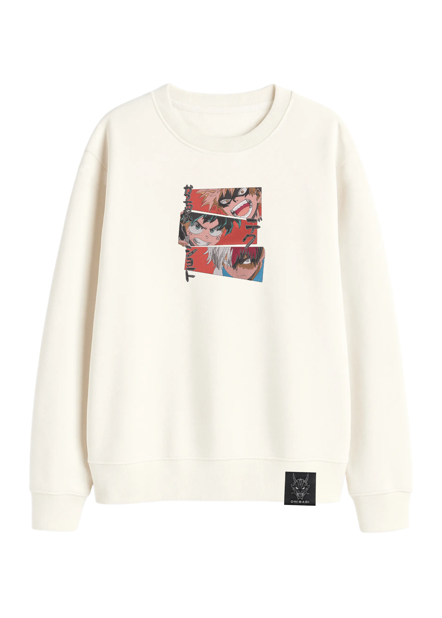 Crewneck Midoriya, Bakugo & Todoroki