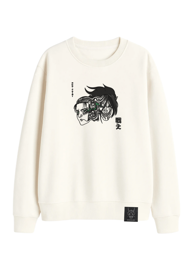 Crewneck Eren Yeager & Titán De Ataque