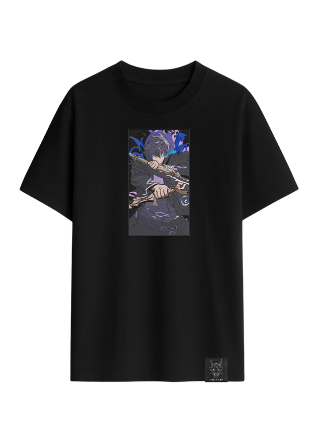 Camiseta Solo Leveling Sung Jin Woo Rectángulo