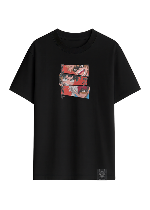 Camiseta Midoriya, Bakugo & Todoroki