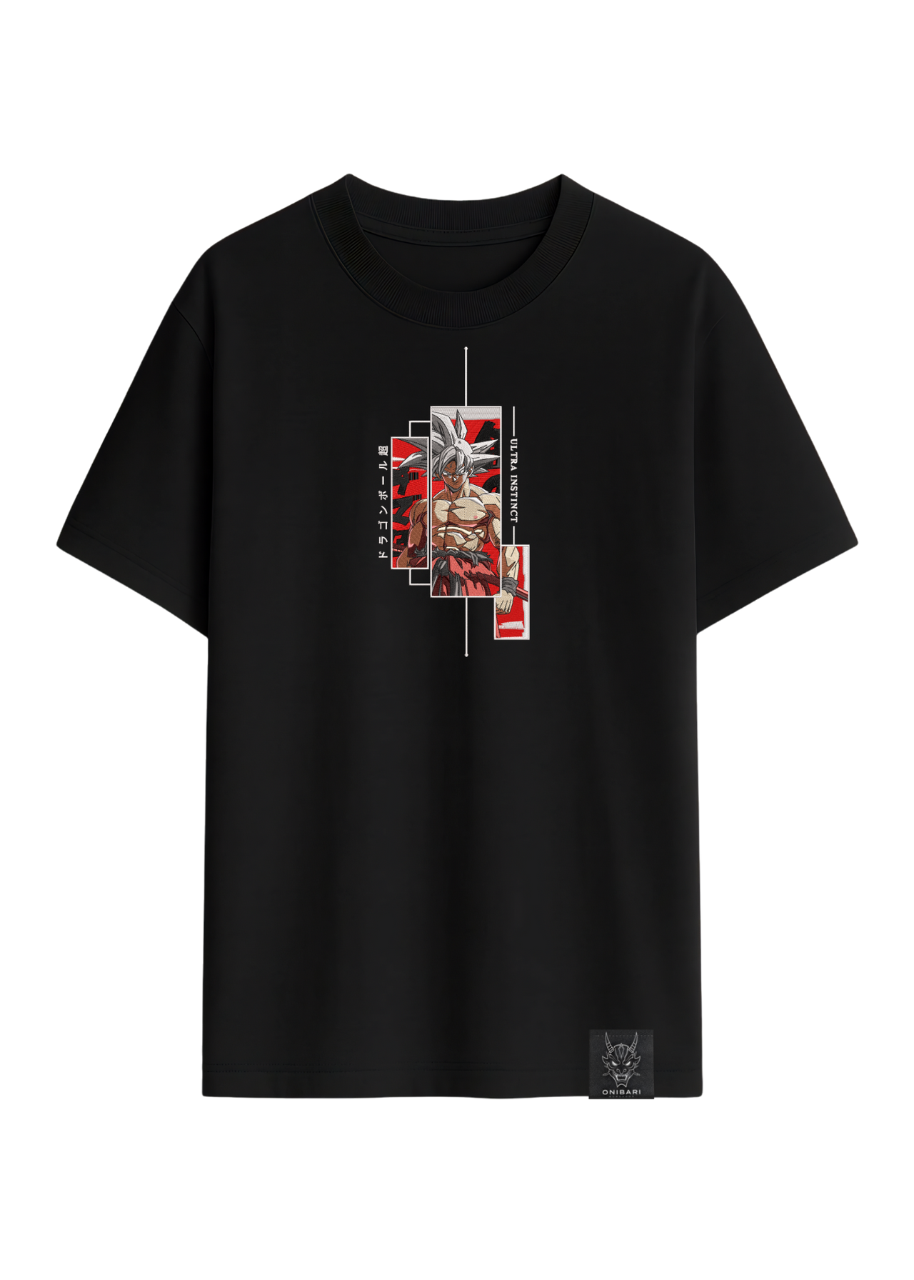 Camiseta Goku Ultra Instinto Recuadros