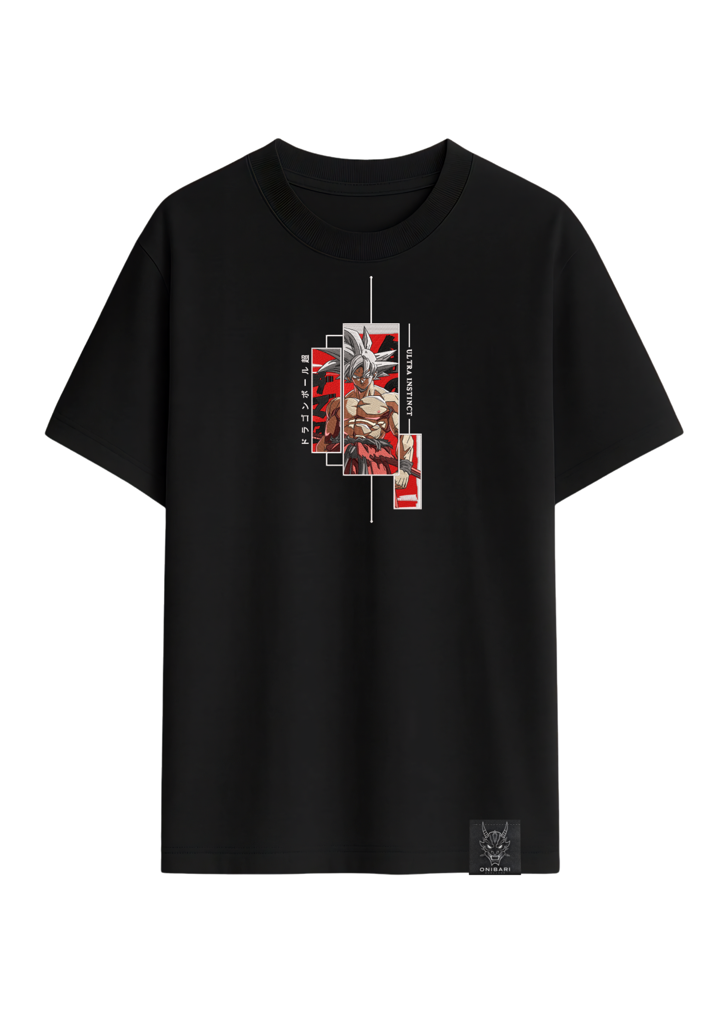 Camiseta Goku Ultra Instinto Recuadros