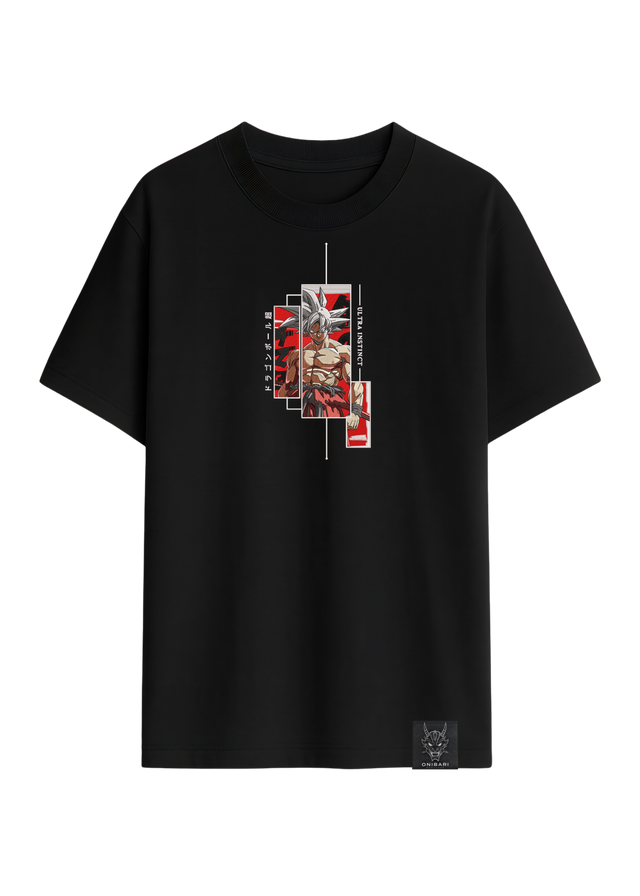 Camiseta Goku Ultra Instinto Recuadros