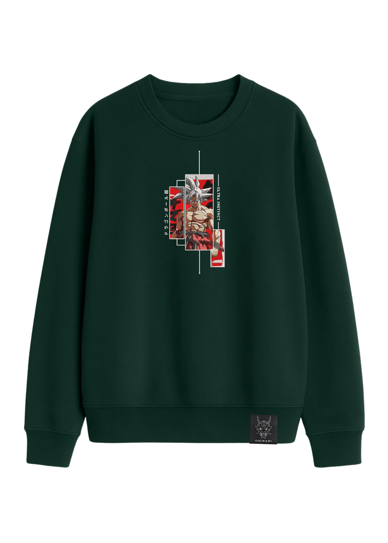 Crewneck Goku Ultra Instinto Recuadros
